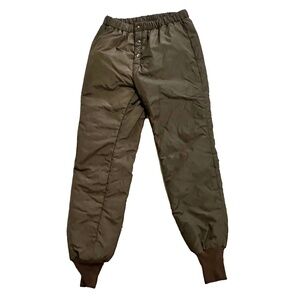 Vintage 10X USA Made Quilted Insulated Hunting / Ski Pants - Olive Green